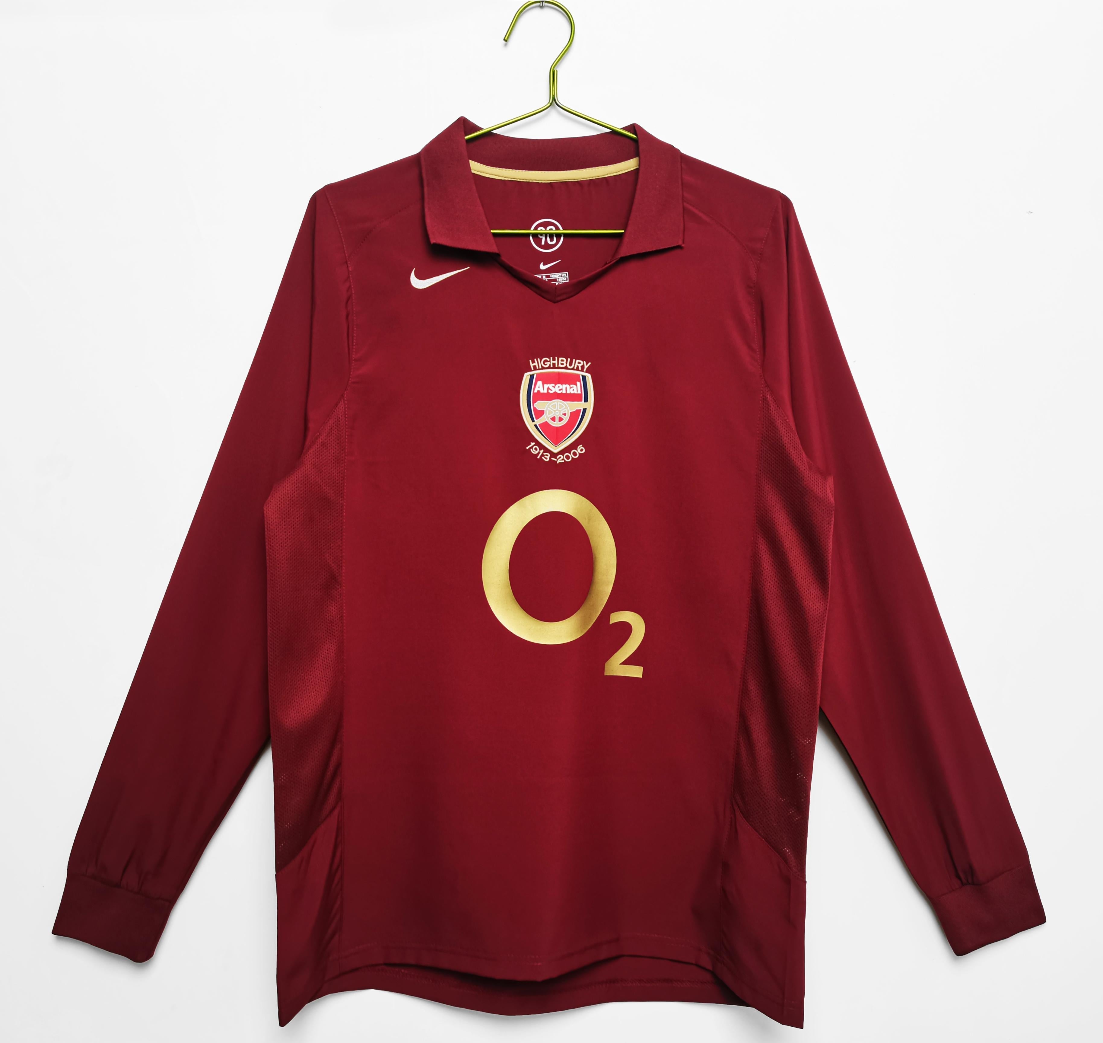 Arsenal 2005-2006 Langarm Heimtrikot