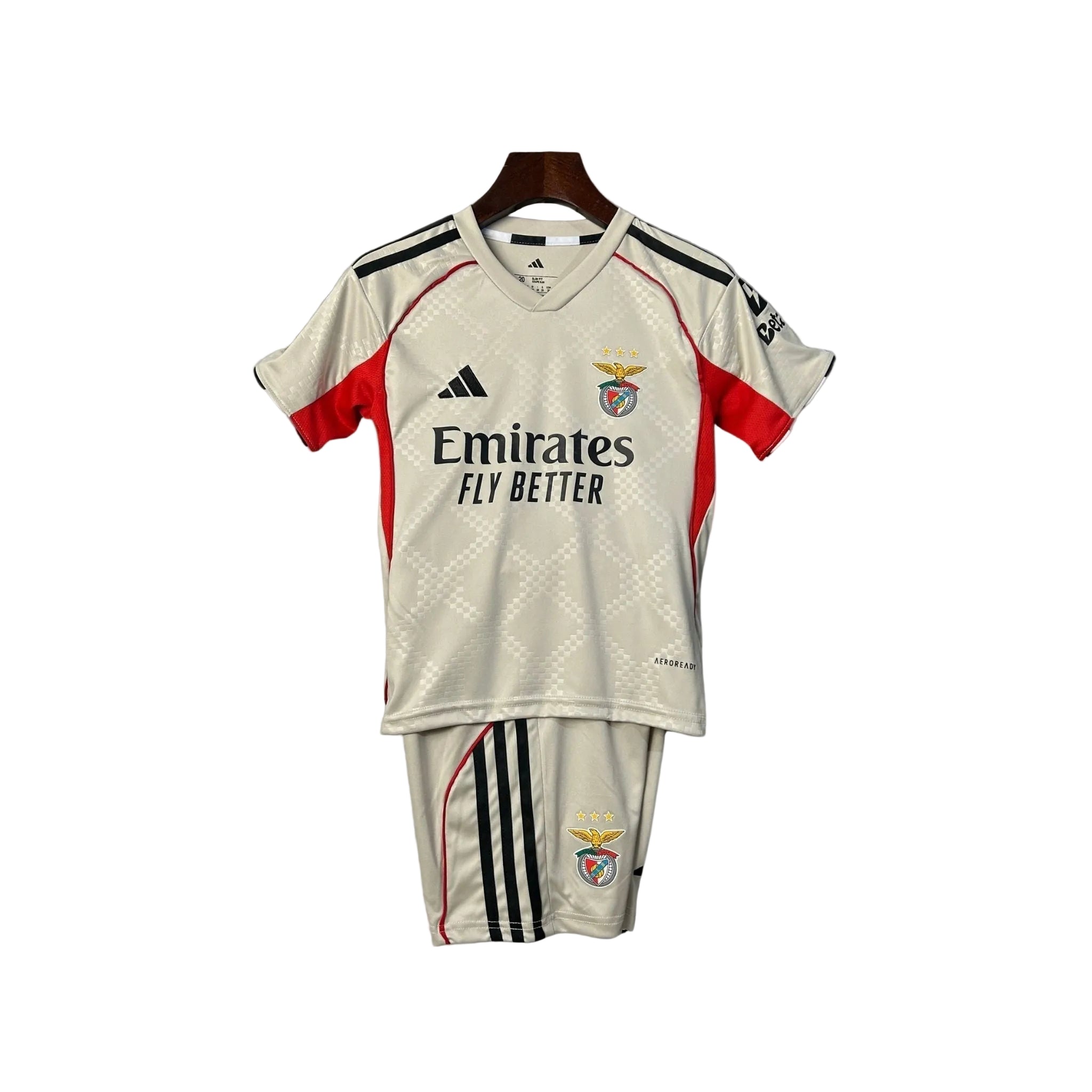 Camisetas de Visitante SL Benfica 25/26 para Niños
