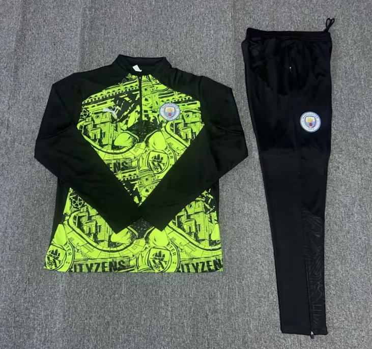 Chándal Manchester City 24/25 negro y verde