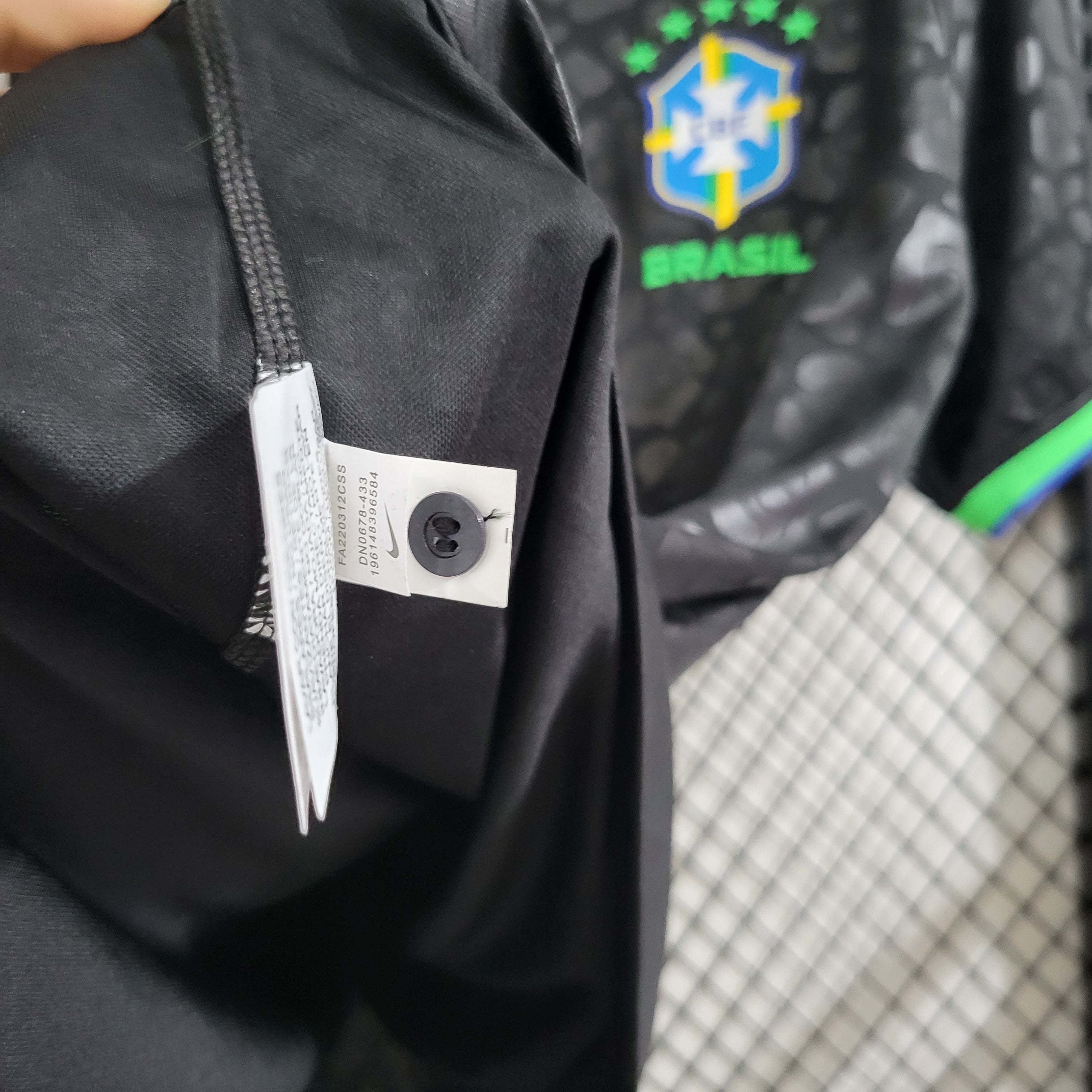 Brasil Schwarzes Trikot Leopardenmuster 2024
