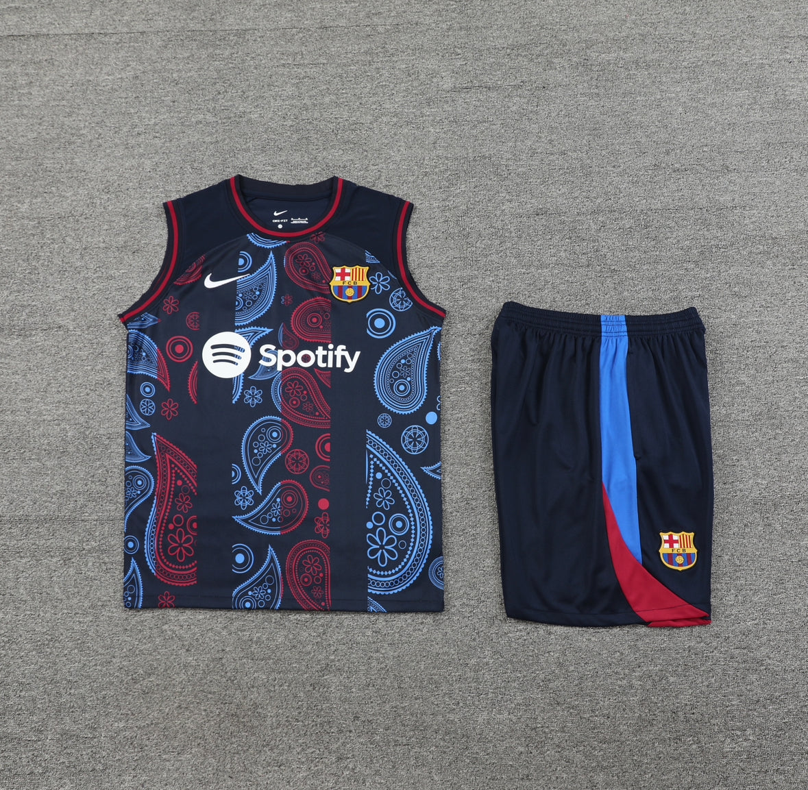 Set allenamento estivo senza maniche Barcelona 2024/25