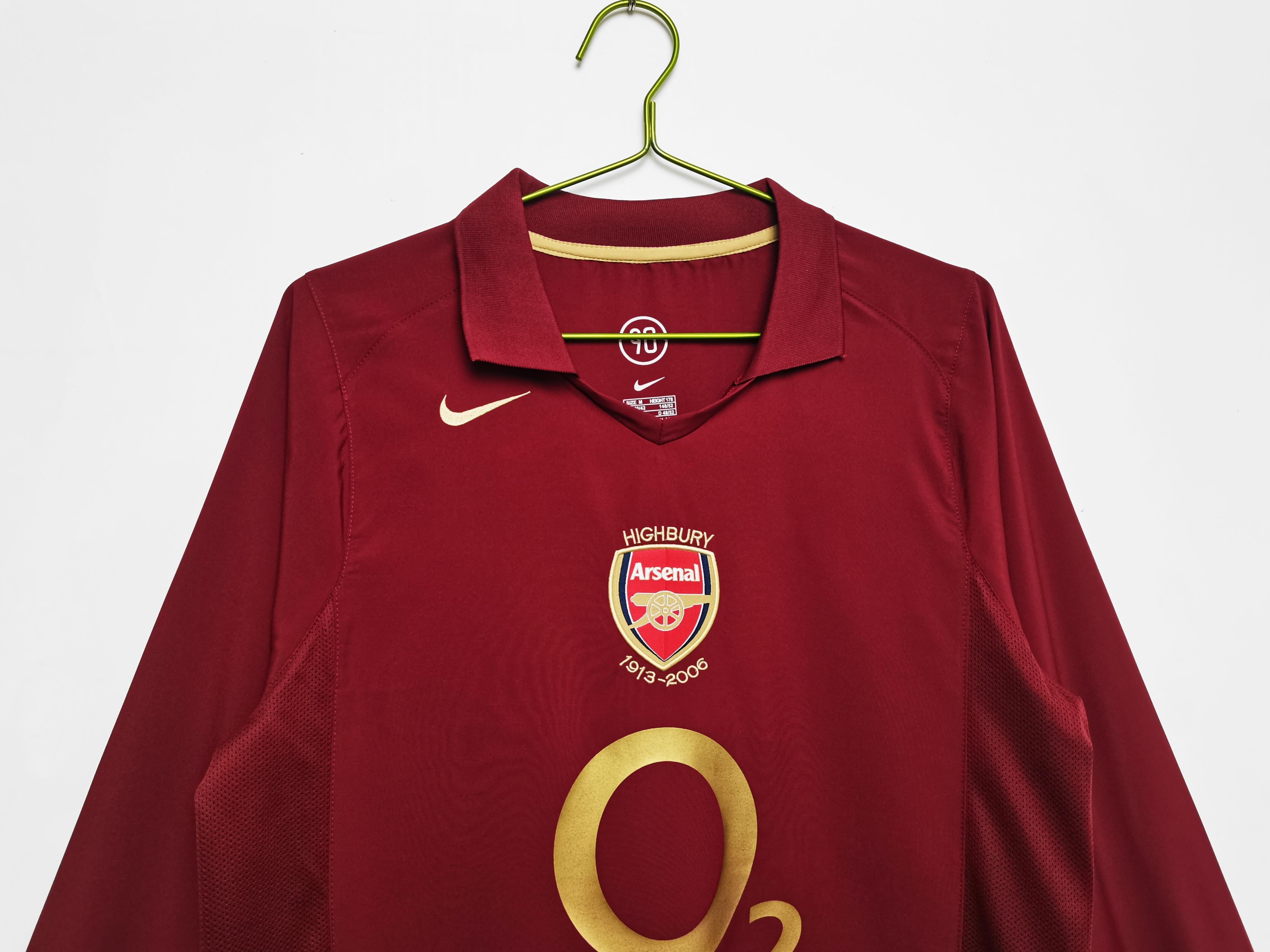 Arsenal 2005-2006 Langarm Heimtrikot
