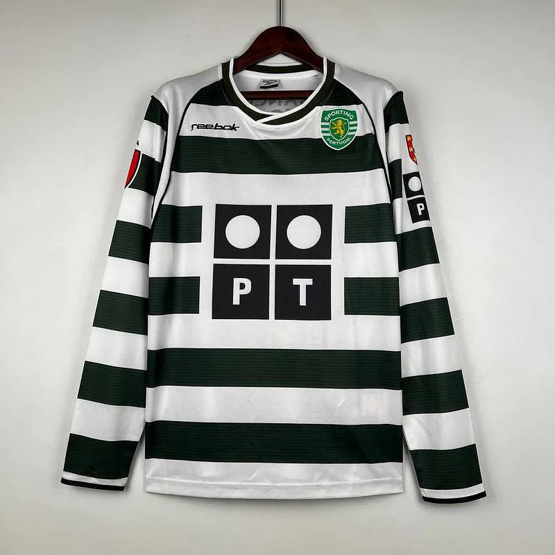 Camiseta de Fútbol de Manga Larga Sporting Lisboa 2001/2003