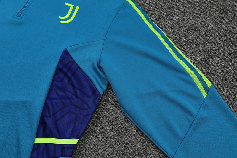 Juventus 22-23 Blauer Trainingsanzug