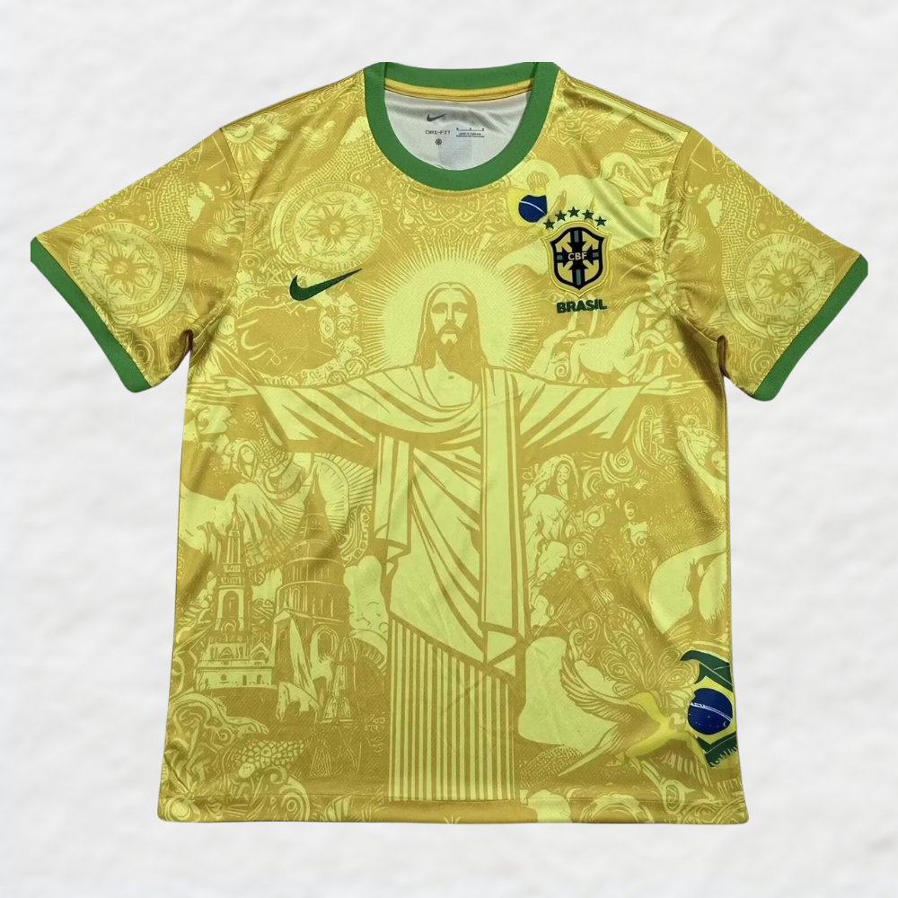 CAMISETA EDICIÓN ESPECIAL AMARILLA BRASIL 2024/25 ‘JESUCRISTO EL REDENTOR’