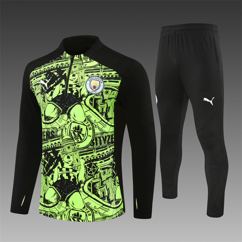 Chándal Manchester City 24/25 negro y verde