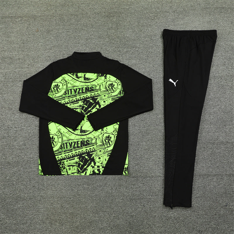 Chándal Manchester City 24/25 negro y verde