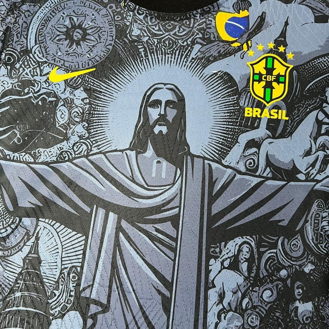 A T-shirt do Brasil Jesucristo Redentor Edição Especial 24-25