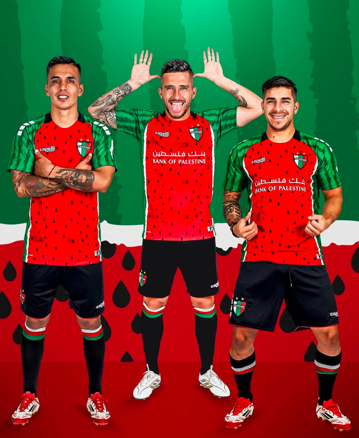 Camiseta de fútbol Sandía Palestina Pelestino 2025/2026
