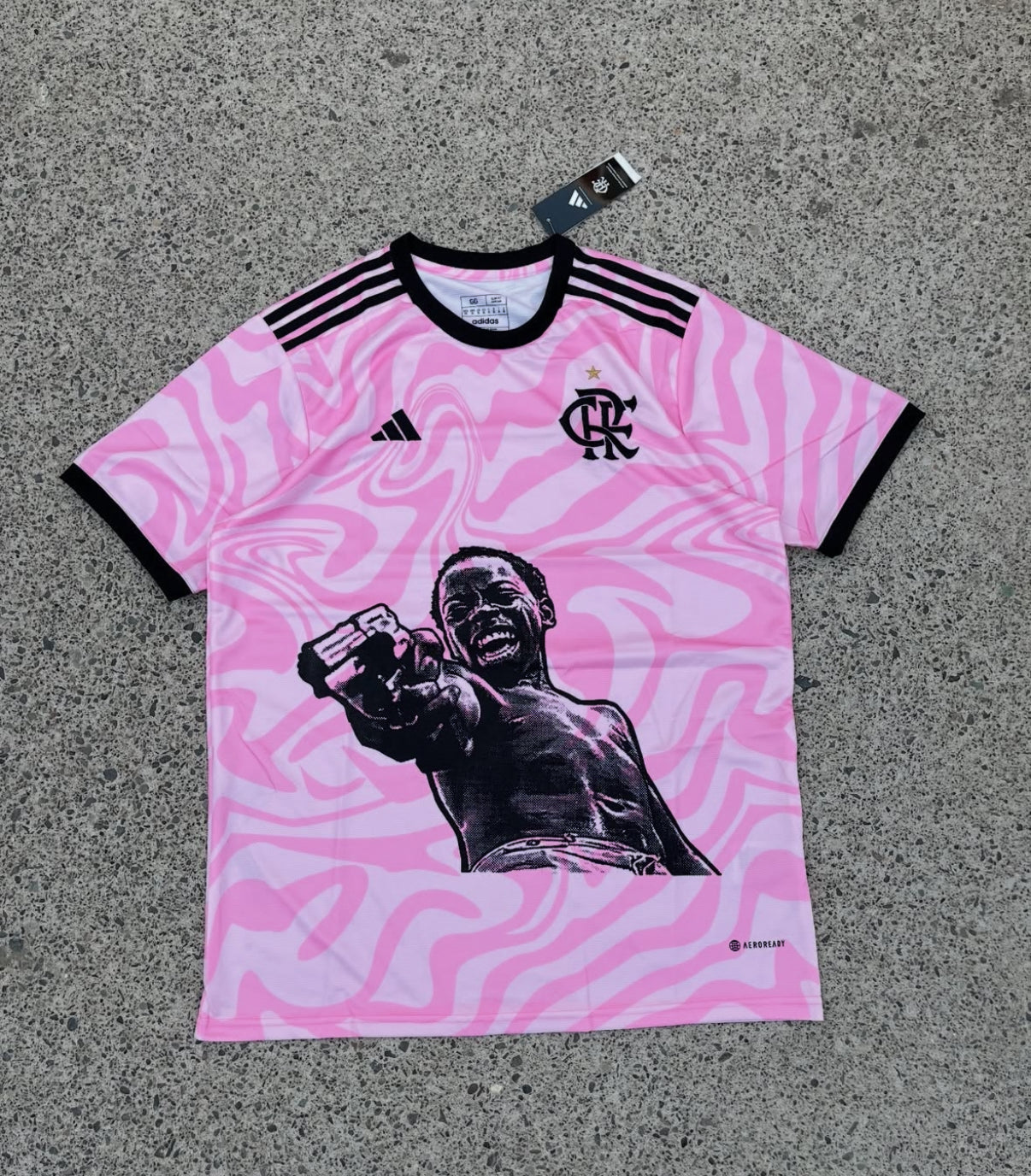 Flamengo X City of God Zé Pequeno Pinkes Trikot Limitierte Edition