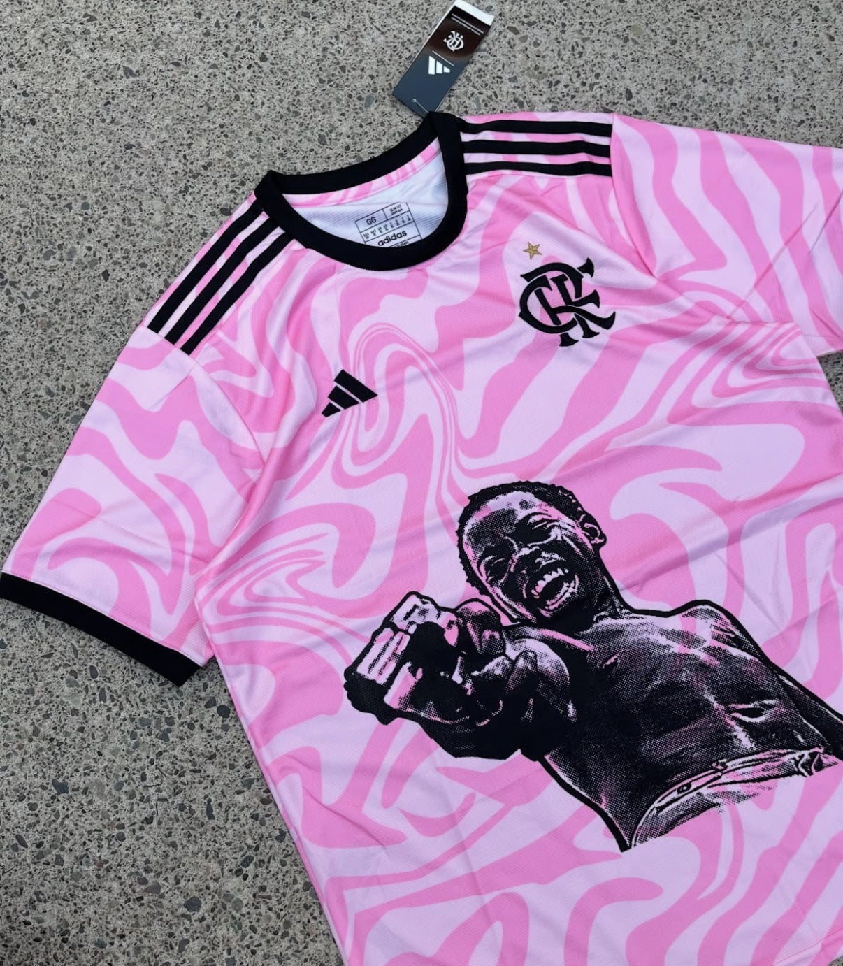 Flamengo X City of God Zé Pequeno Pinkes Trikot Limitierte Edition