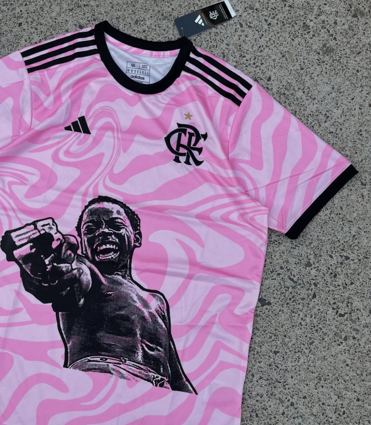 Flamengo X City of God Zé Pequeno Pinkes Trikot Limitierte Edition