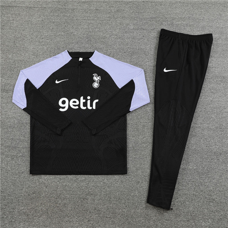 Tottenham Schwarzer Trainingsanzug