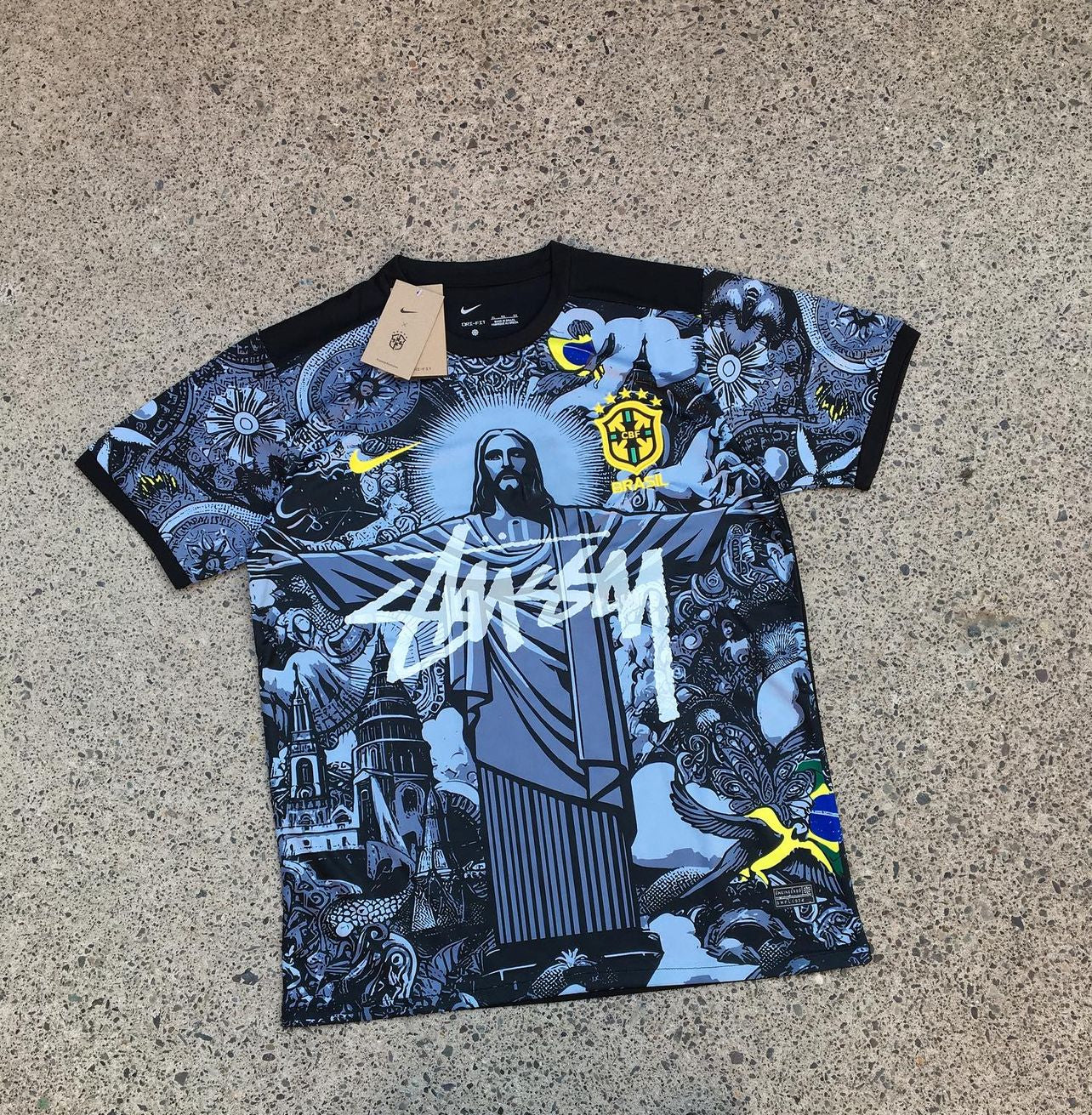 BRASIL X JESUCRISTO X STUSSY EDICIÓN ESPECIAL (NEGRA)