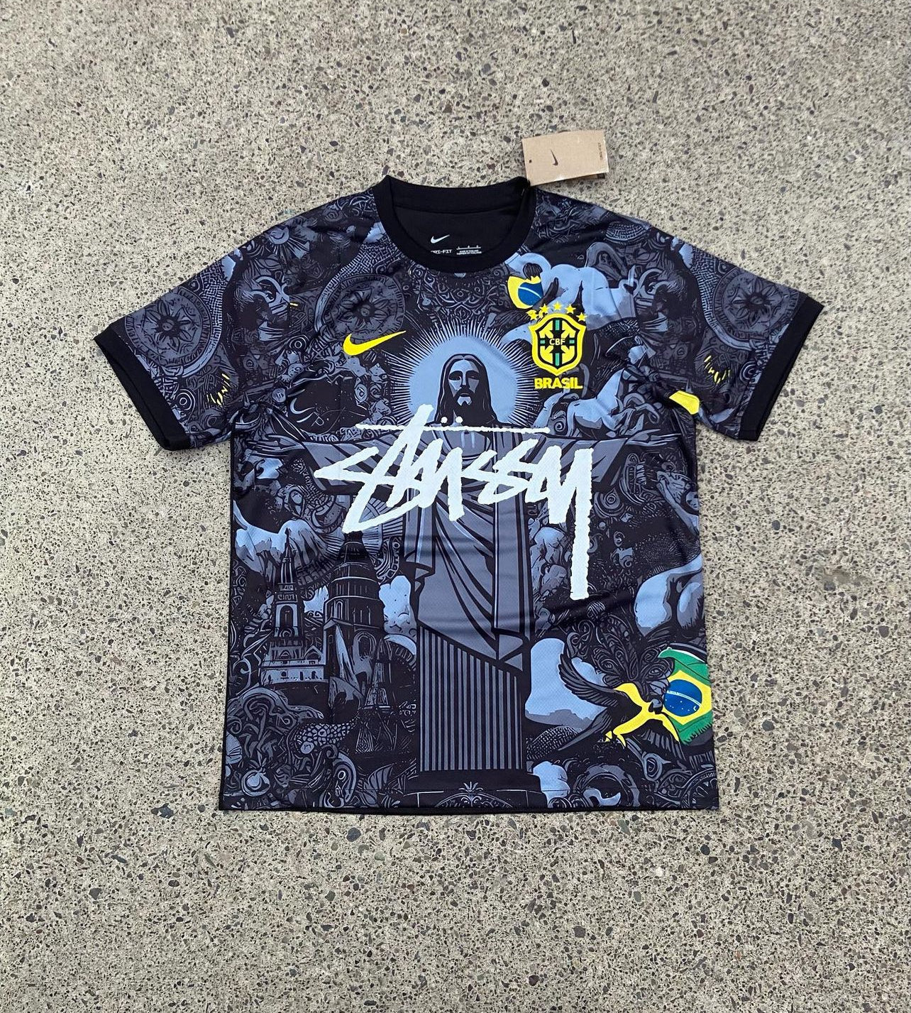 BRASIL X JESUCRISTO X STUSSY EDICIÓN ESPECIAL (NEGRA)