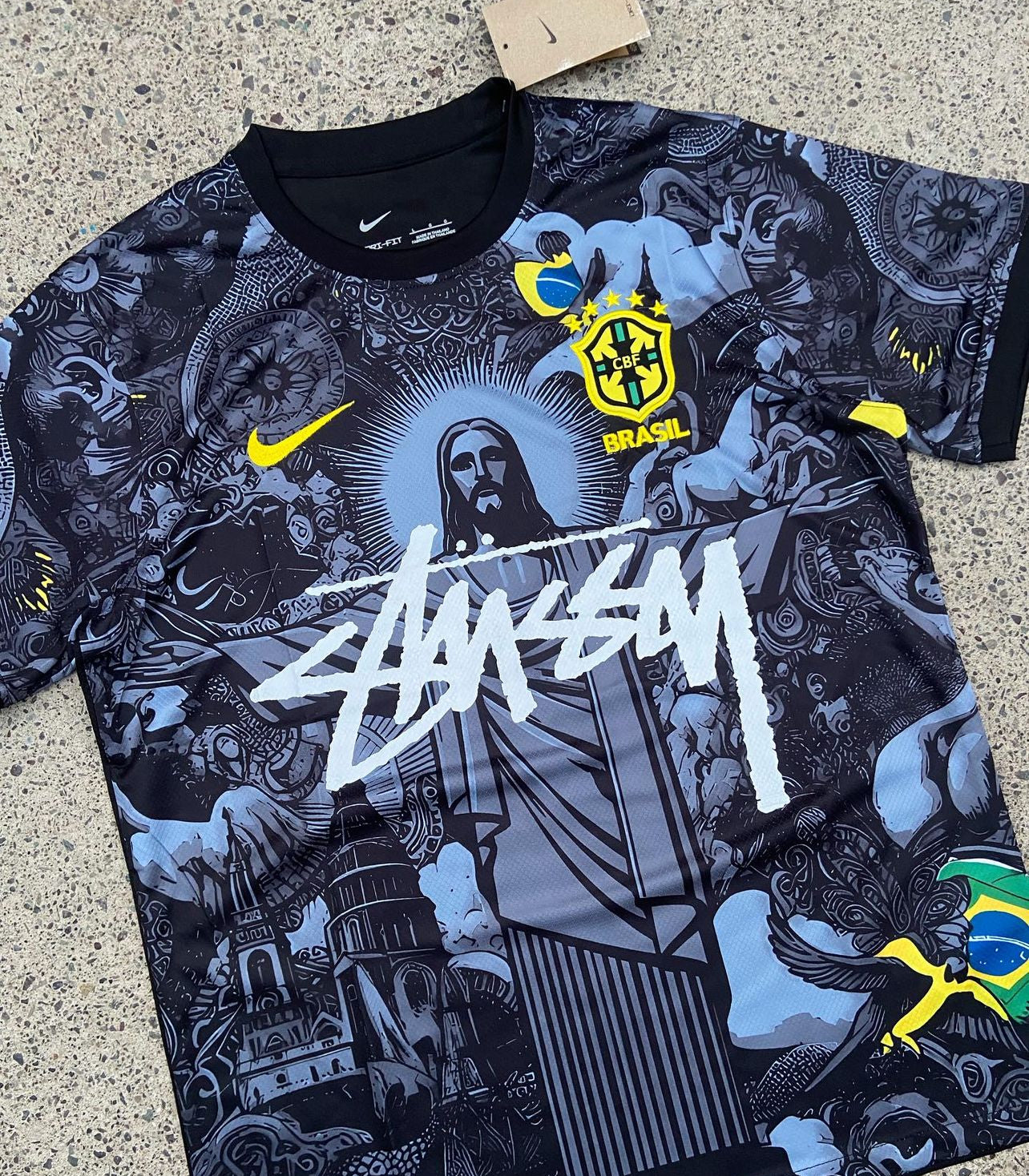 BRASIL X JESUCRISTO X STUSSY EDICIÓN ESPECIAL (NEGRA)