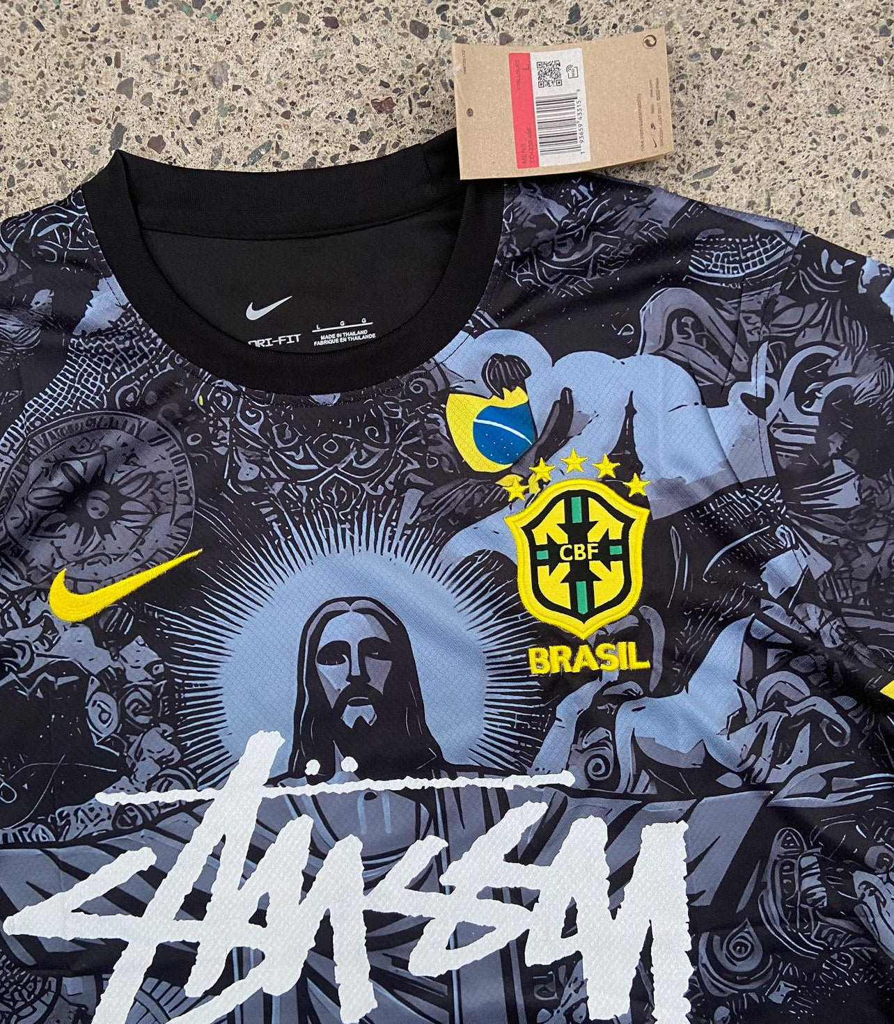 BRASIL X JESUCRISTO X STUSSY EDICIÓN ESPECIAL (NEGRA)