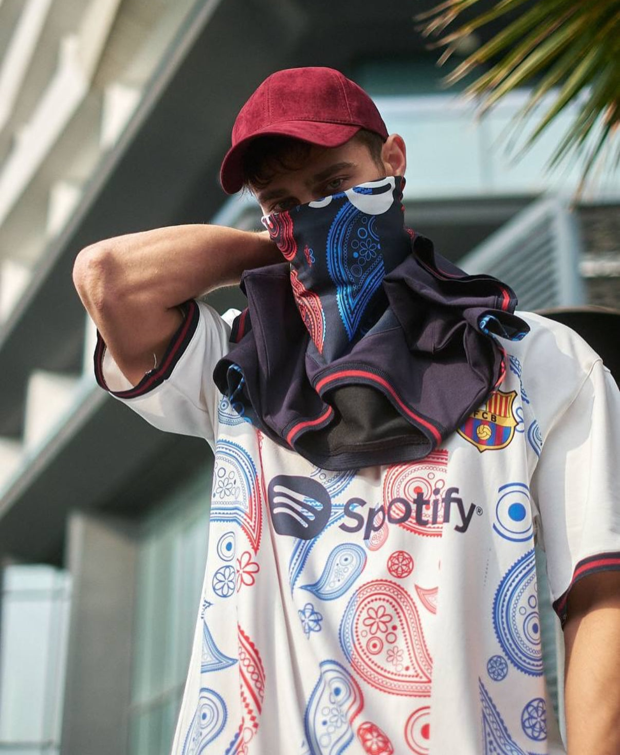 Maglia Fc Barcelona Bandana Bianca
