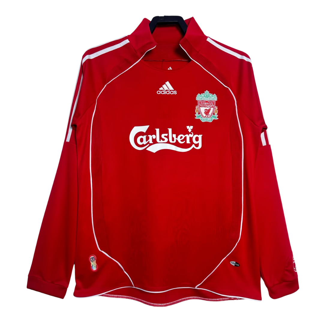 Liverpool 2006-2008 Langarm Heim-Retro-Trikot