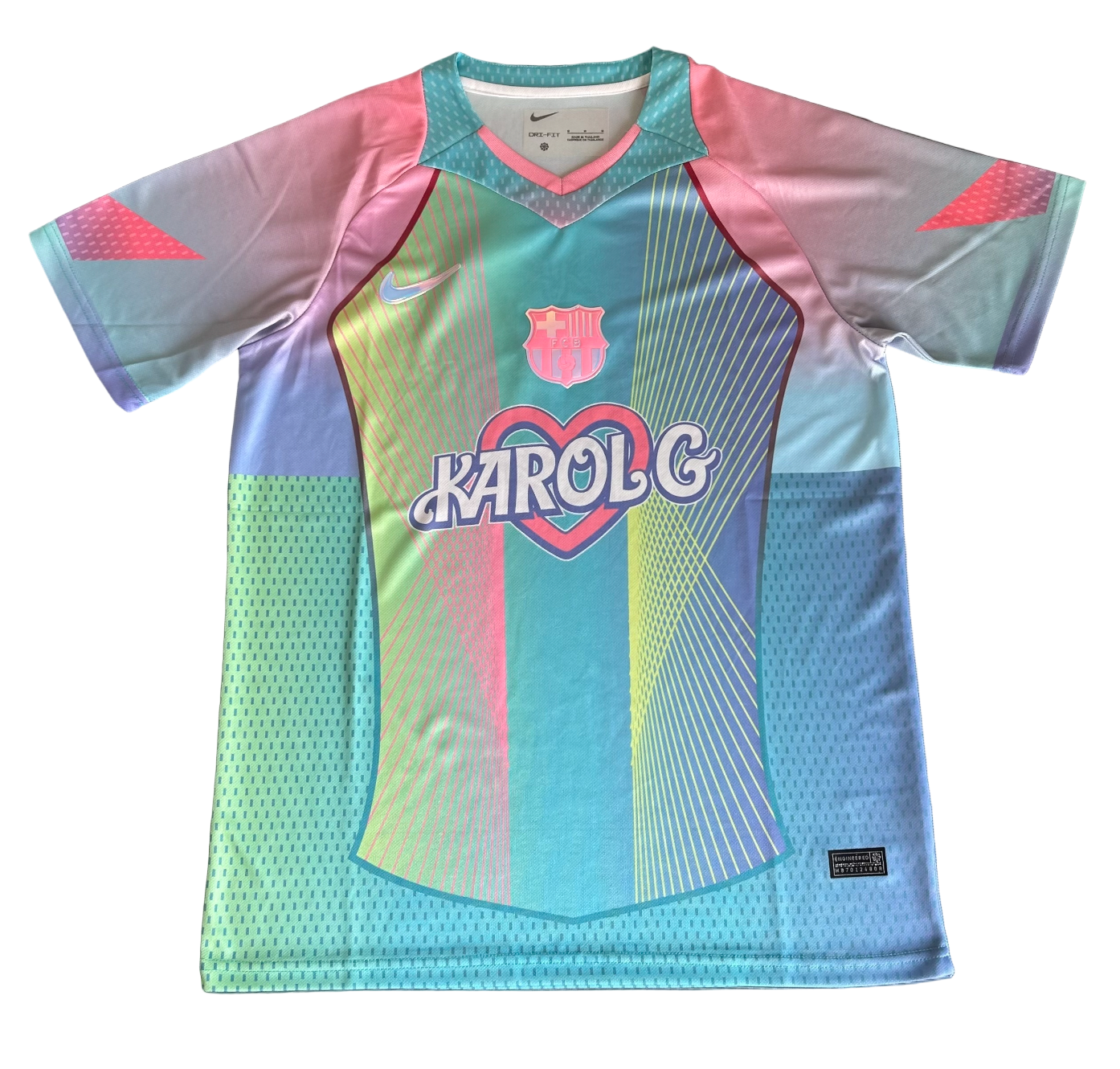 FC Barcelona Karol G Trikot Hellblau Sonderedition