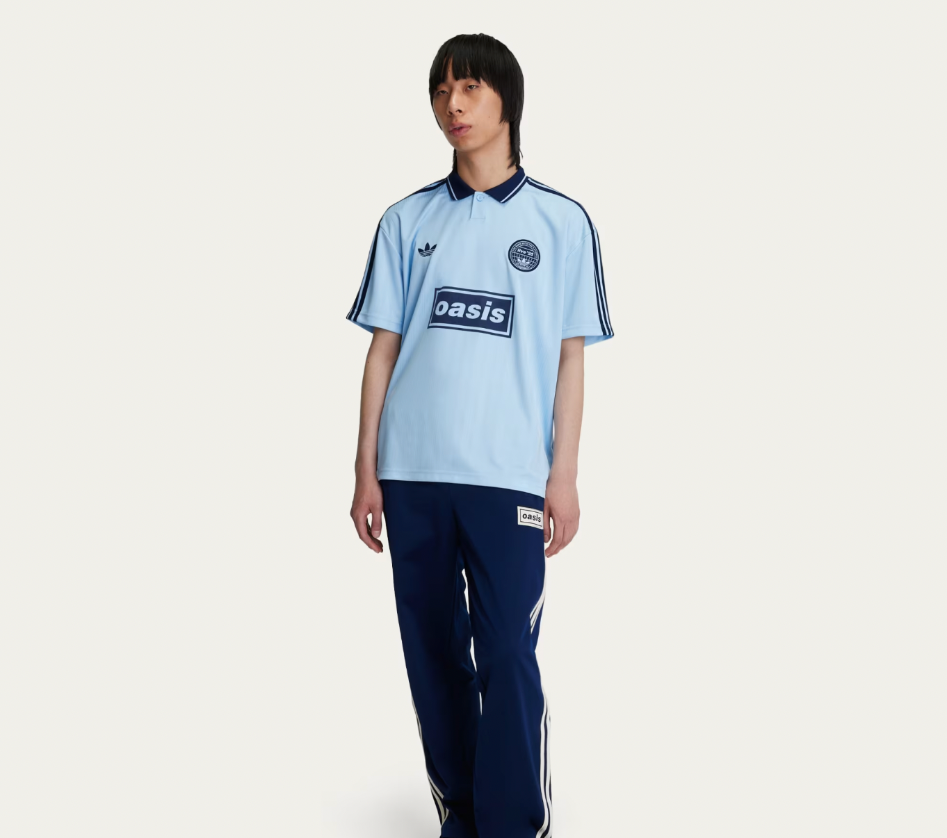 Maglia Oasis x Adidas Azzurra