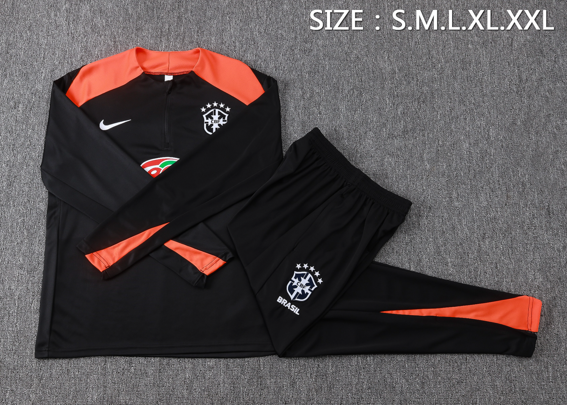 Brasilien 2027 Schwarzes Trainingsanzug Guarana