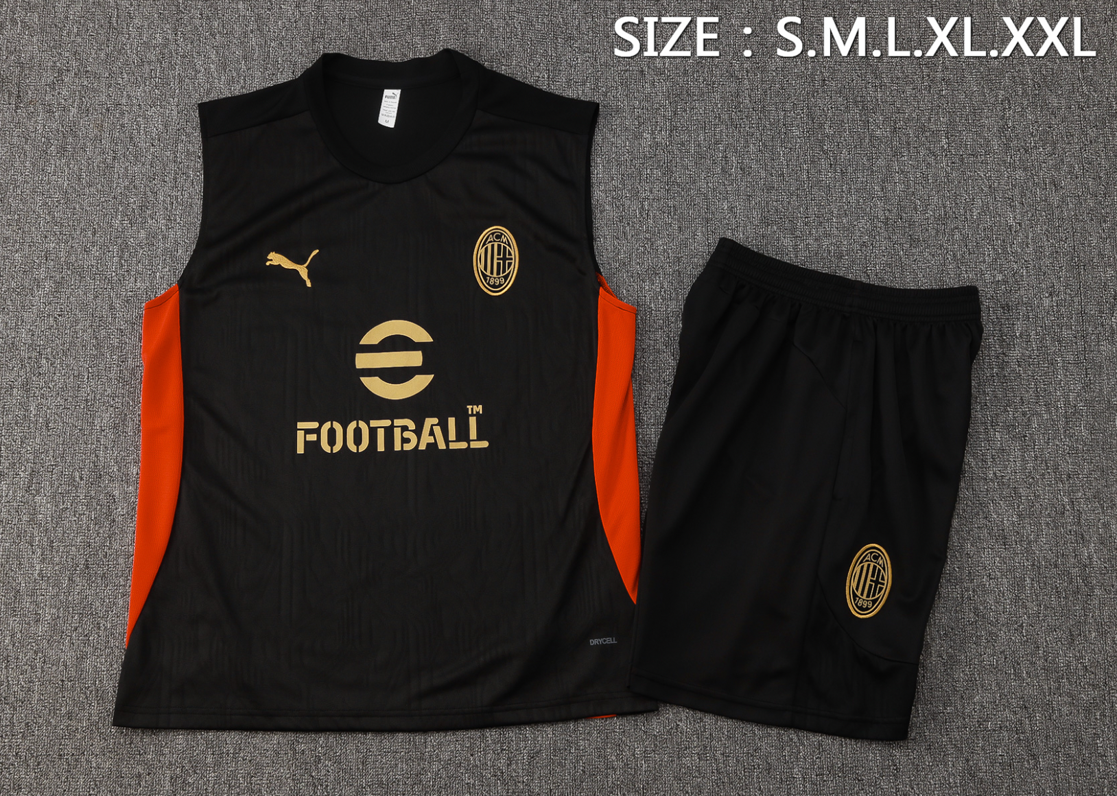 Set Allenamento Senza Maniche AC Milan 2025