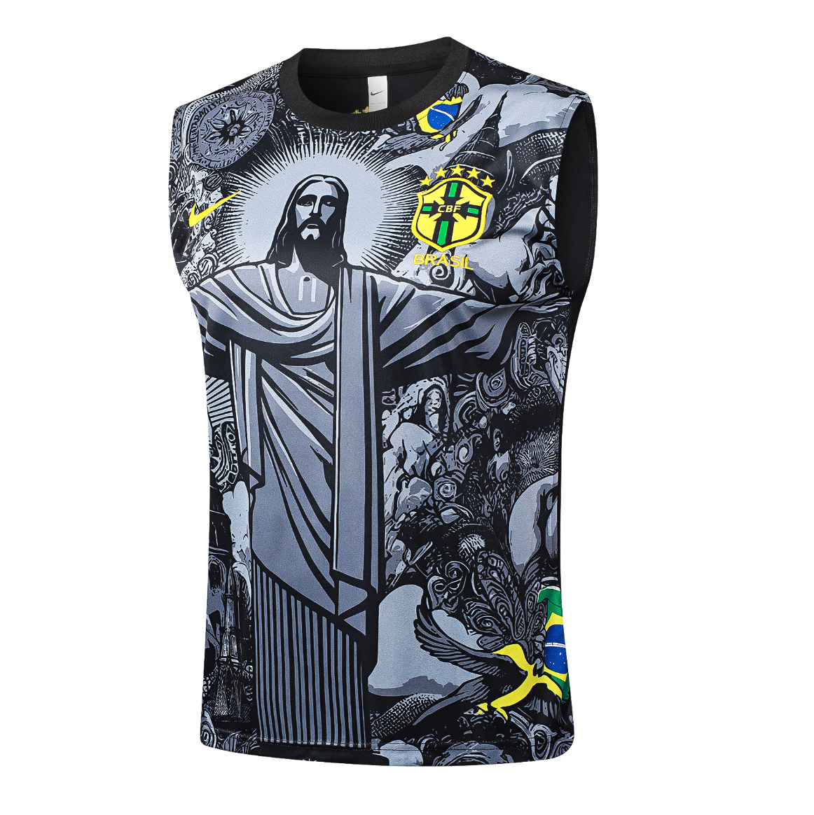 Set Estivo Senza Maniche Brasile Cristo Redentore