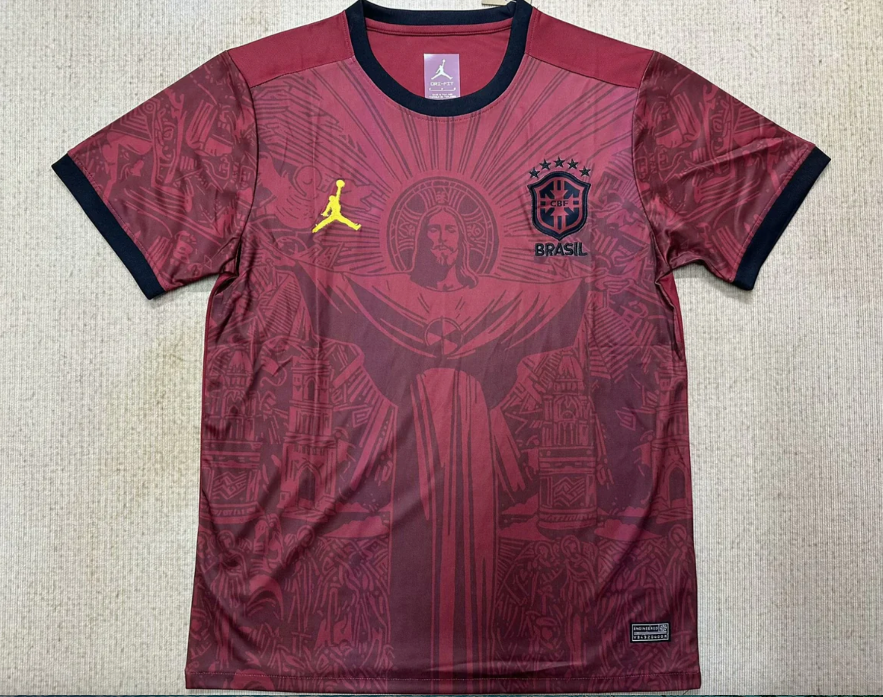Brasil Jesus Christus der Erlöser Jordan Rot Trikot 2025/2026