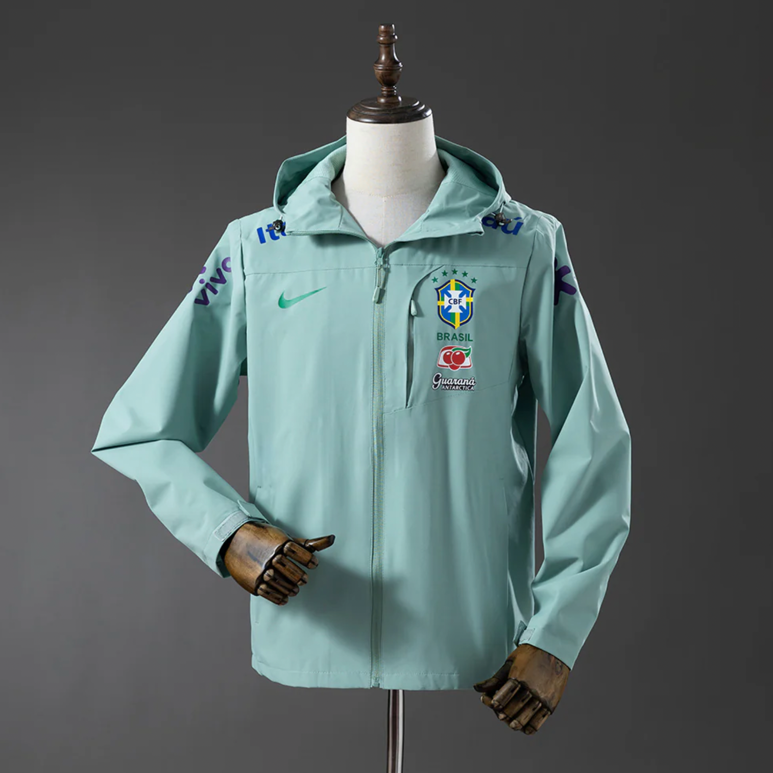 Chaqueta cortavientos verde Brasil