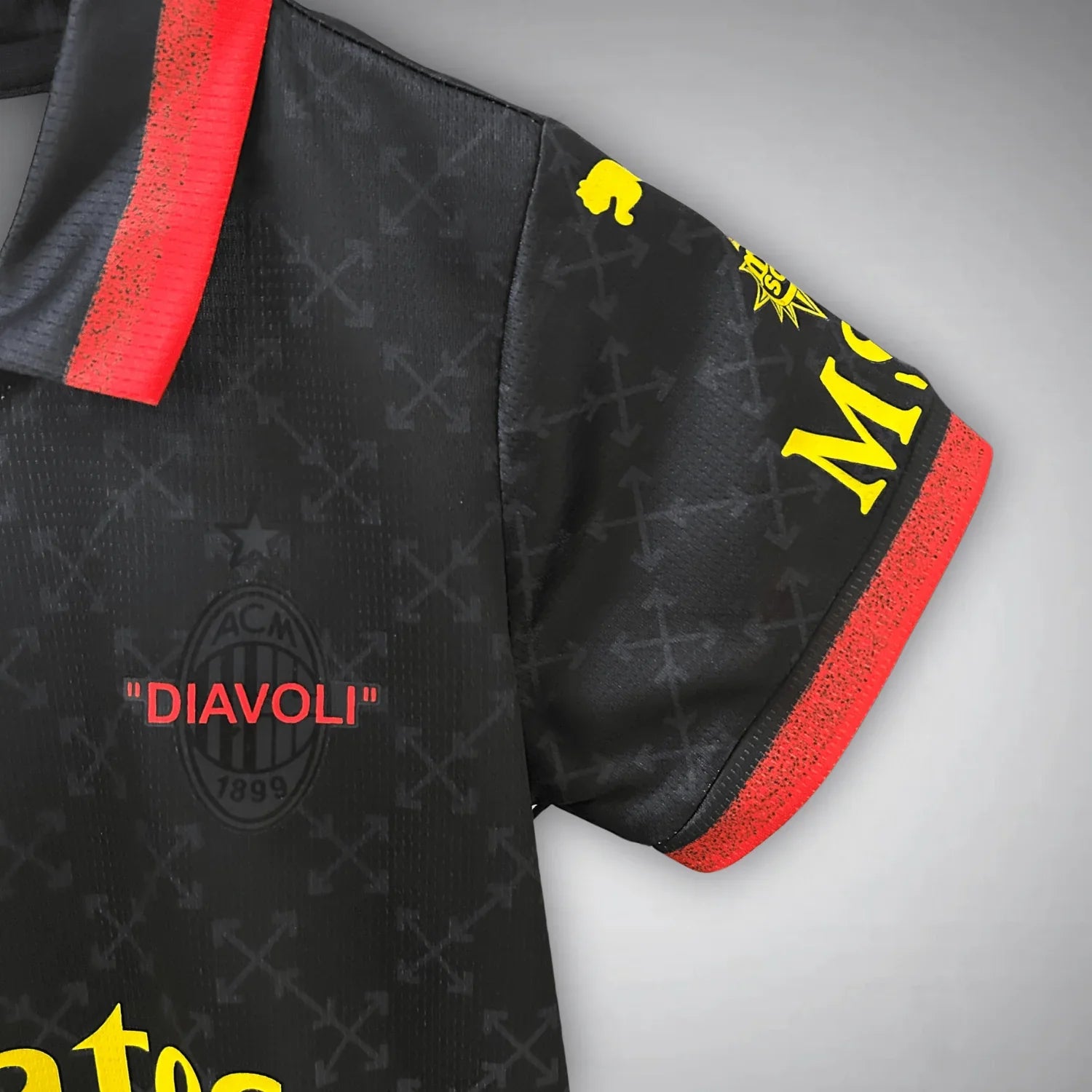 Camiseta infantil AC Milan x Off-White Negra 2025/2026