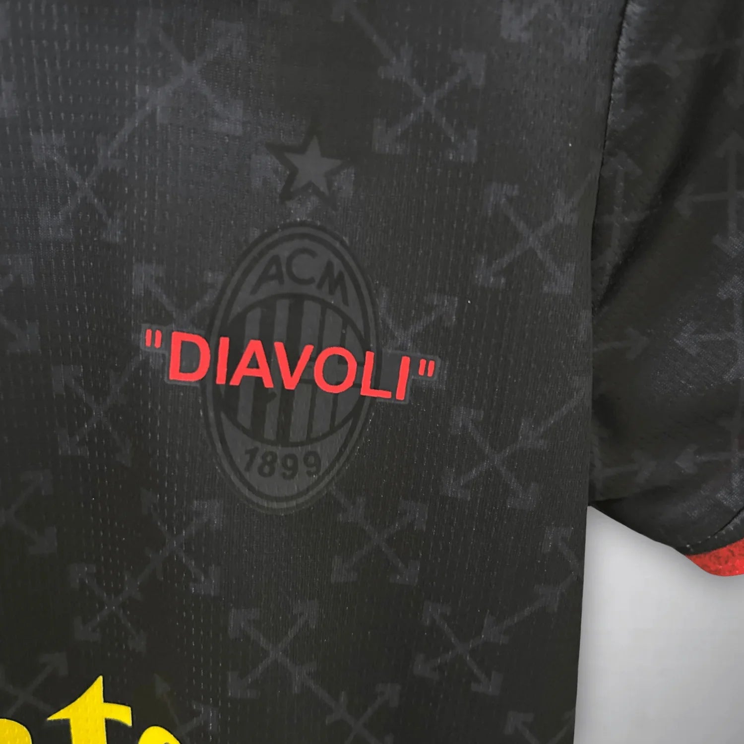 Camiseta infantil AC Milan x Off-White Negra 2025/2026