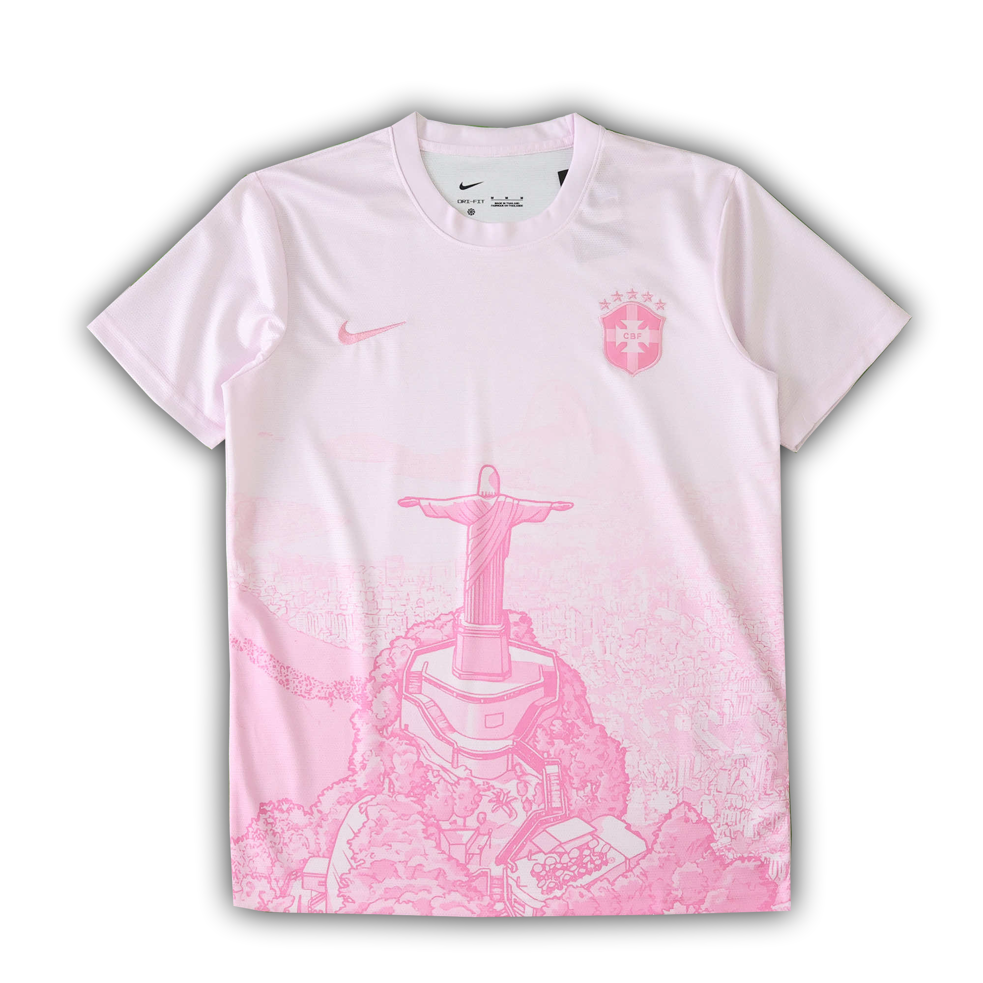 Camiseta Rosa Edición Especial Brasil Jesucristo 2026