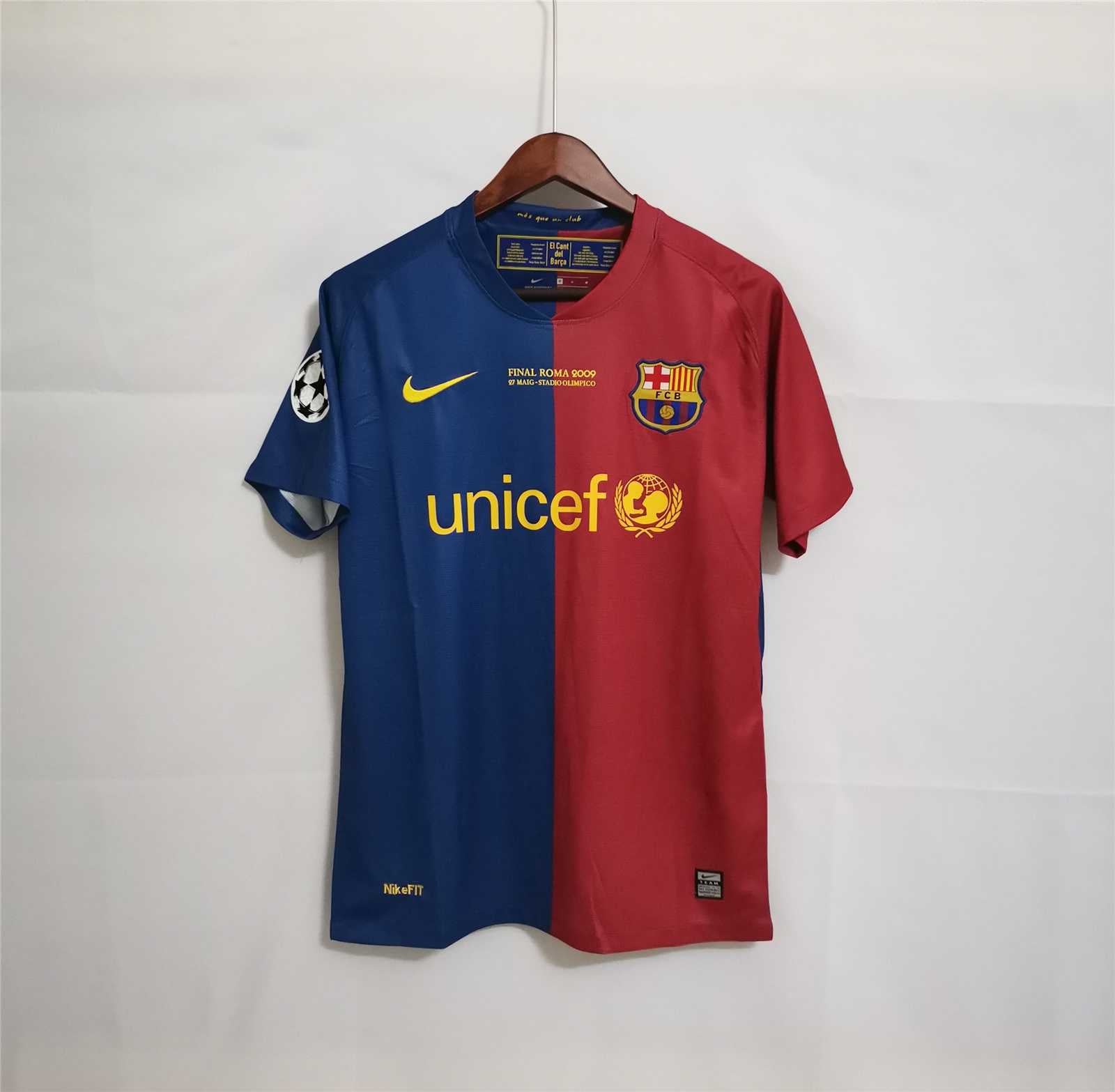 Equipación final local Barcelona 2008/2009 Roma