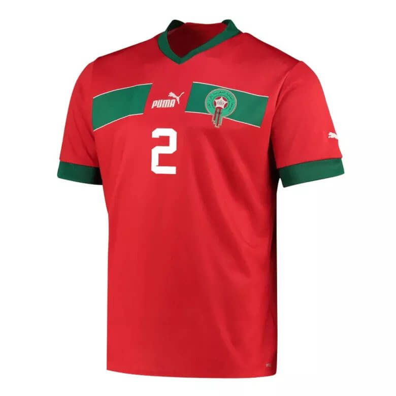Maglia Home HAKIMI 2 Marocco Coppa del Mondo 2022