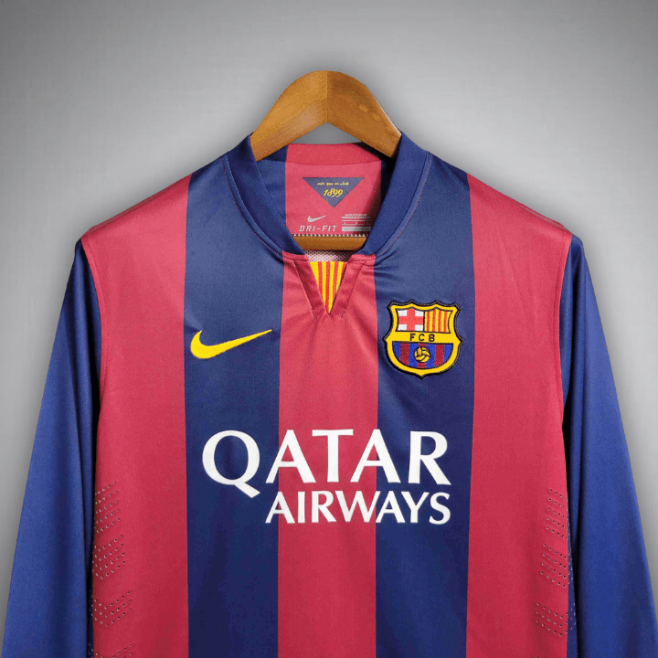 Equipamento Principal FC Barcelona 2014-2015 Manga Comprida