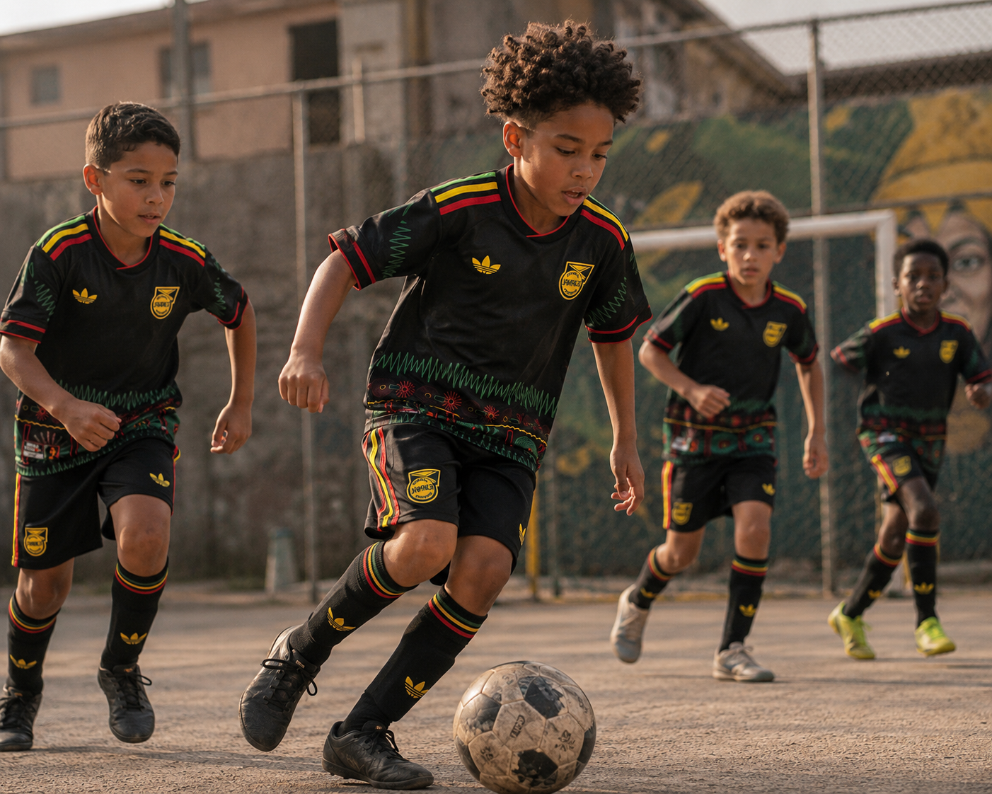 Jamaika Kinderfußballtrikot 2026