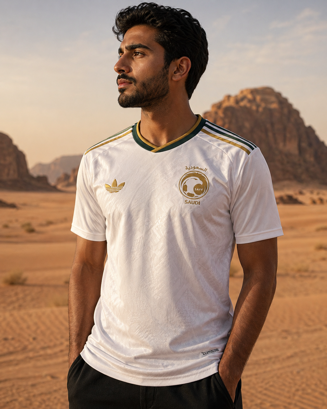 Maillot extérieur de l'Arabie Saoudite pour la Coupe du Monde 2026