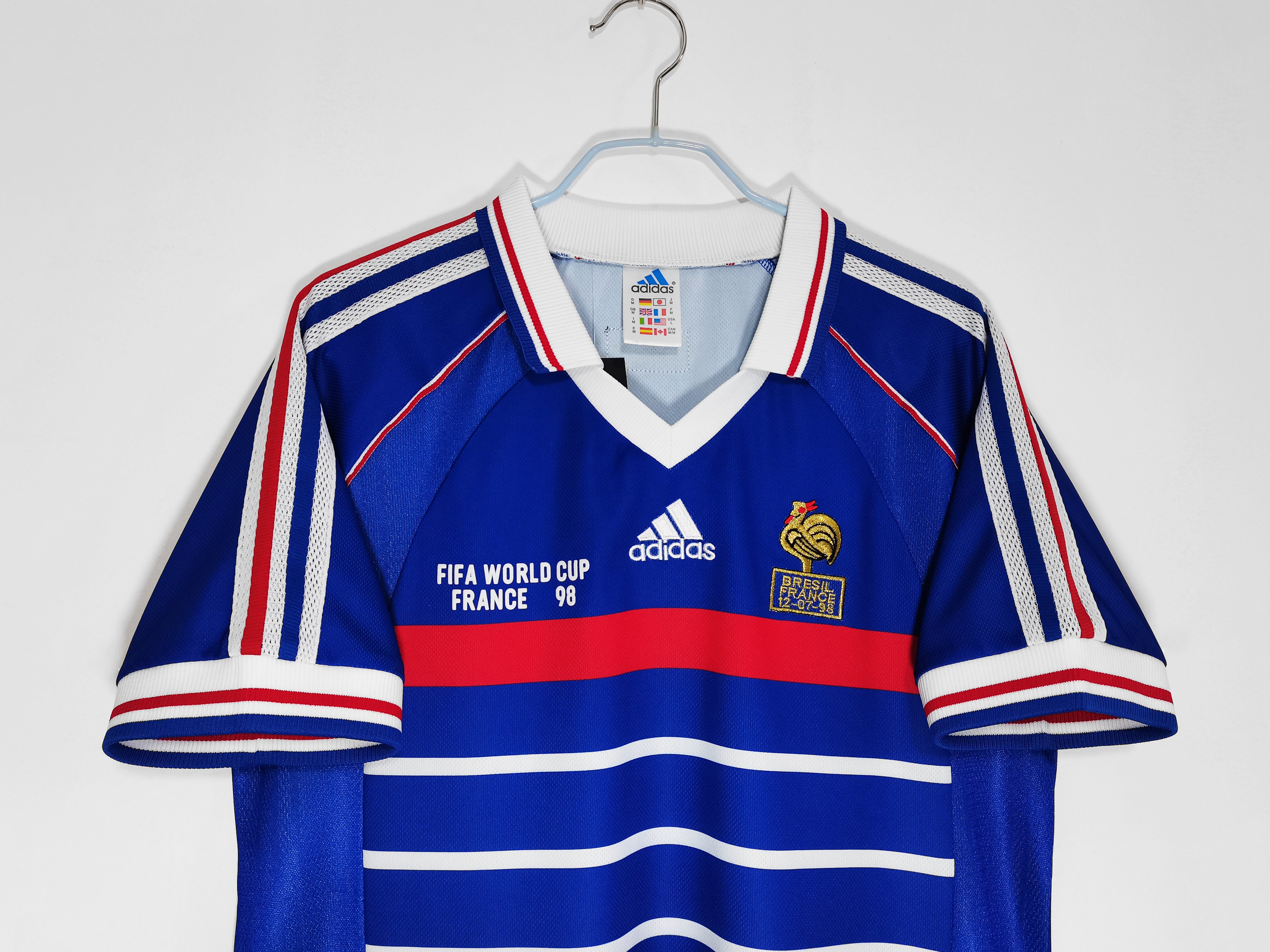 Uniforme retro local Francia 1998