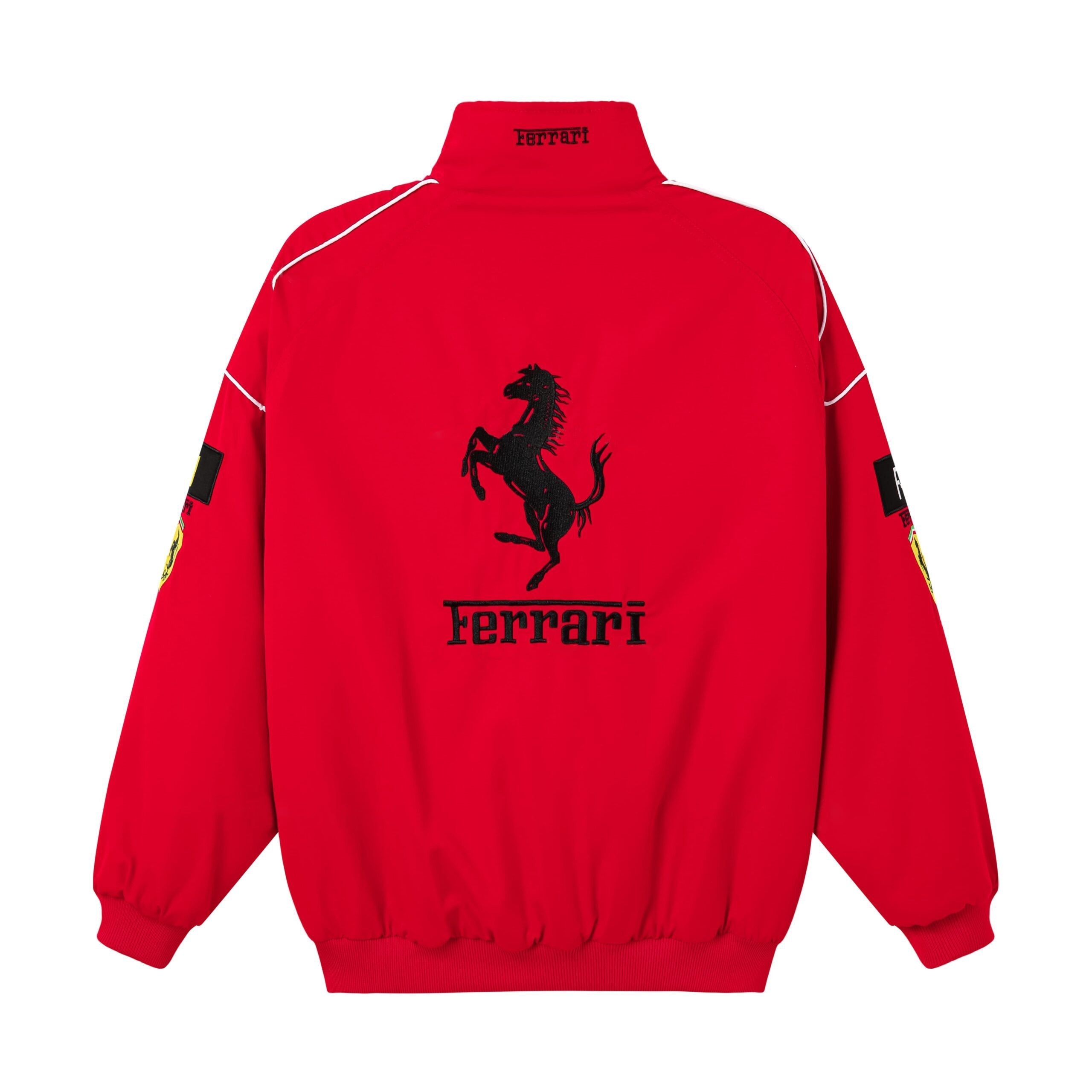 Chaqueta del Equipo de Carreras Rari F1 – Abrigo con cremallera Scuderia Motorsport rojo
