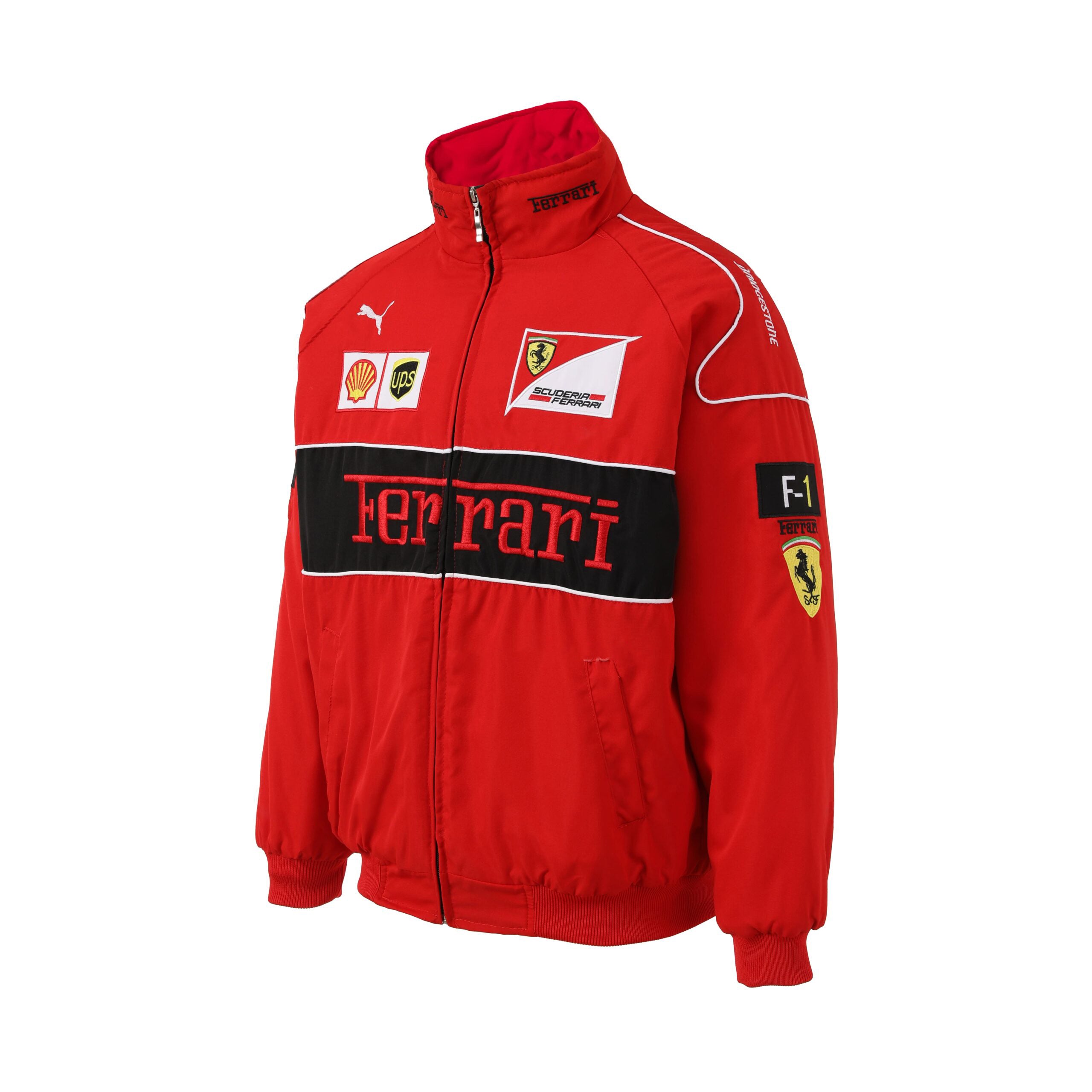 Chaqueta del Equipo de Carreras Rari F1 – Abrigo con cremallera Scuderia Motorsport rojo