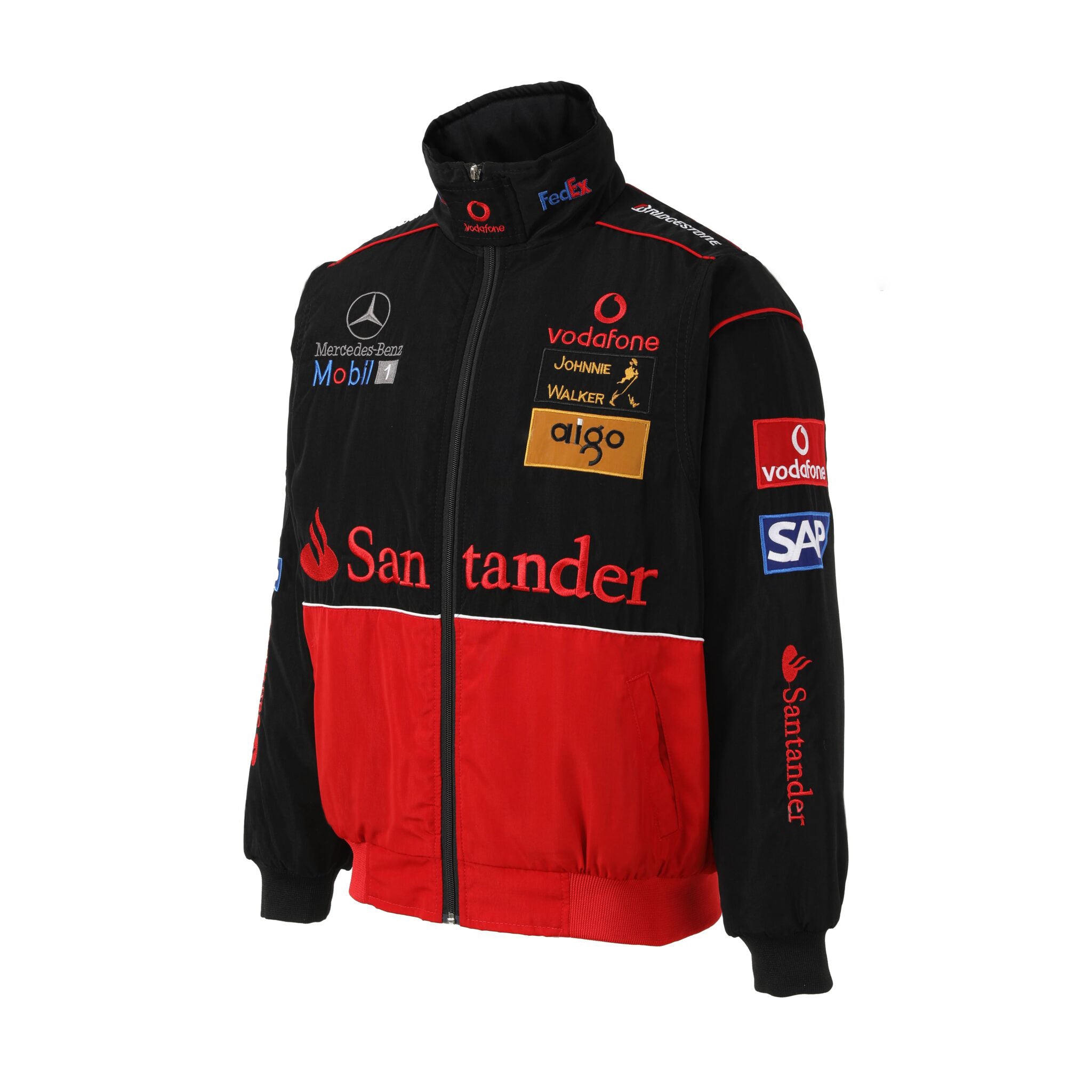 Chaqueta del Equipo de Carreras McLaren F1 – Abrigo con cremallera Vodafone Mercedes Motorsport