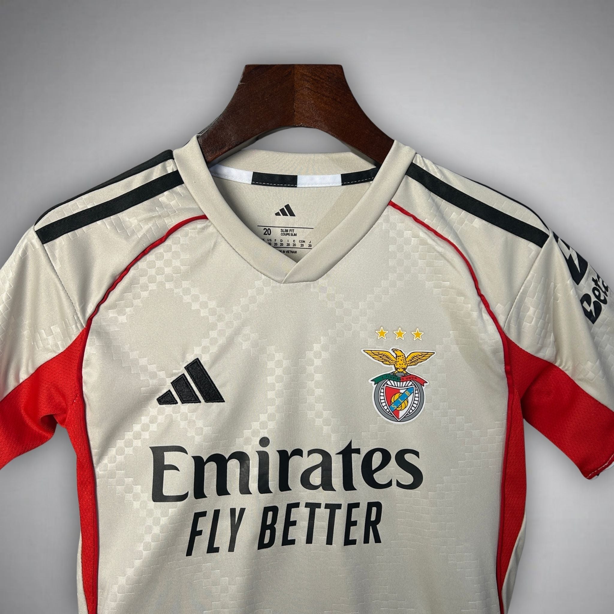 Camisetas de Visitante SL Benfica 25/26 para Niños