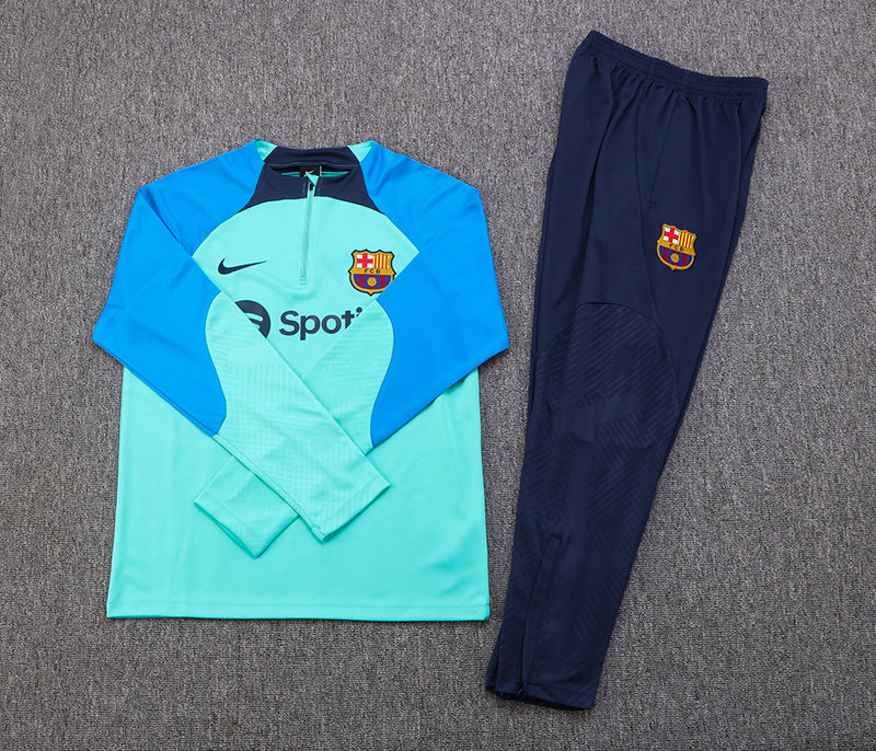 Barcelona 22-23 Blauer Trainingsanzug