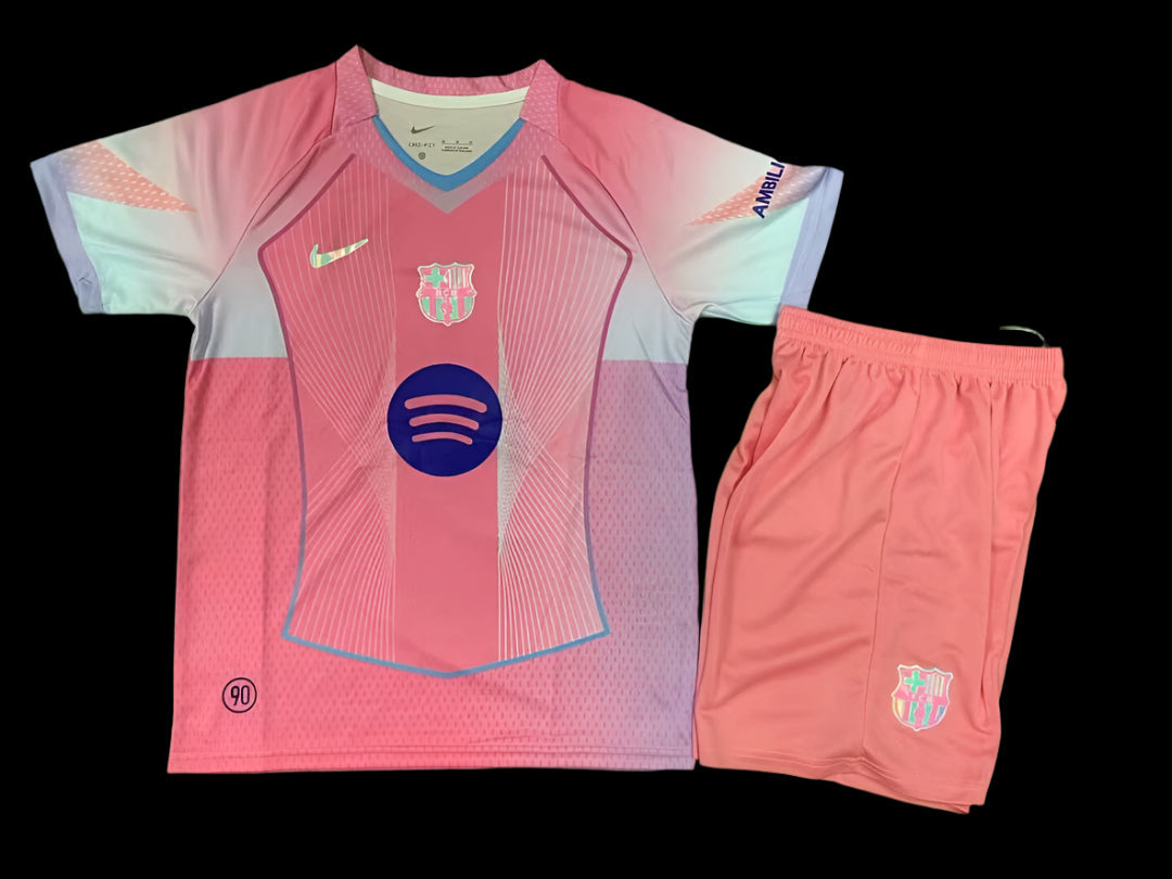 Camiseta rosa para niños FC Barcelona 2025–26