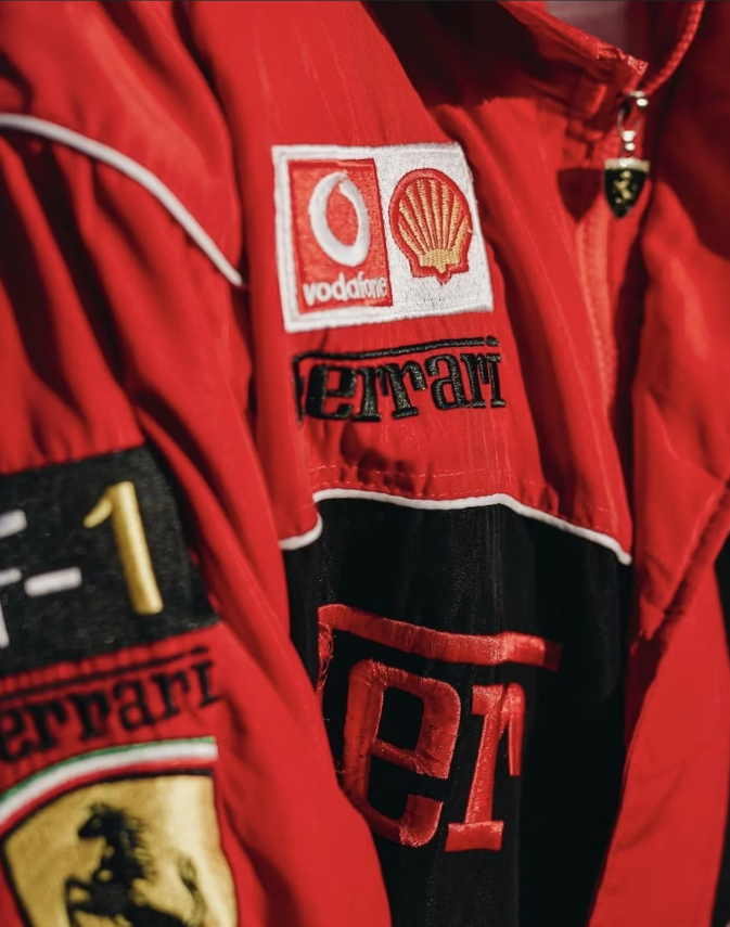 Chaqueta del Equipo de Carreras Rari F1 – Abrigo con cremallera Scuderia Motorsport rojo