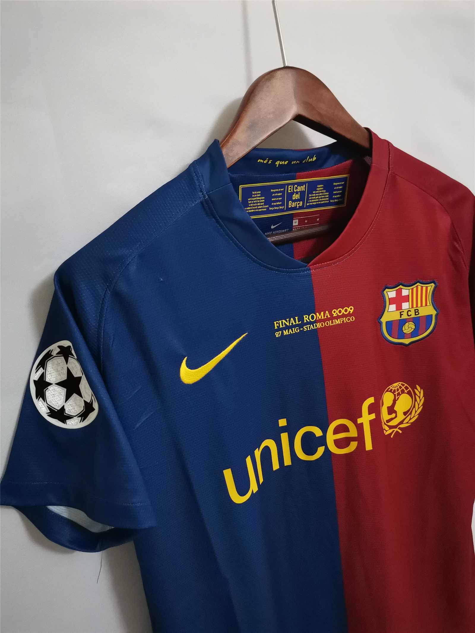 Equipación final local Barcelona 2008/2009 Roma