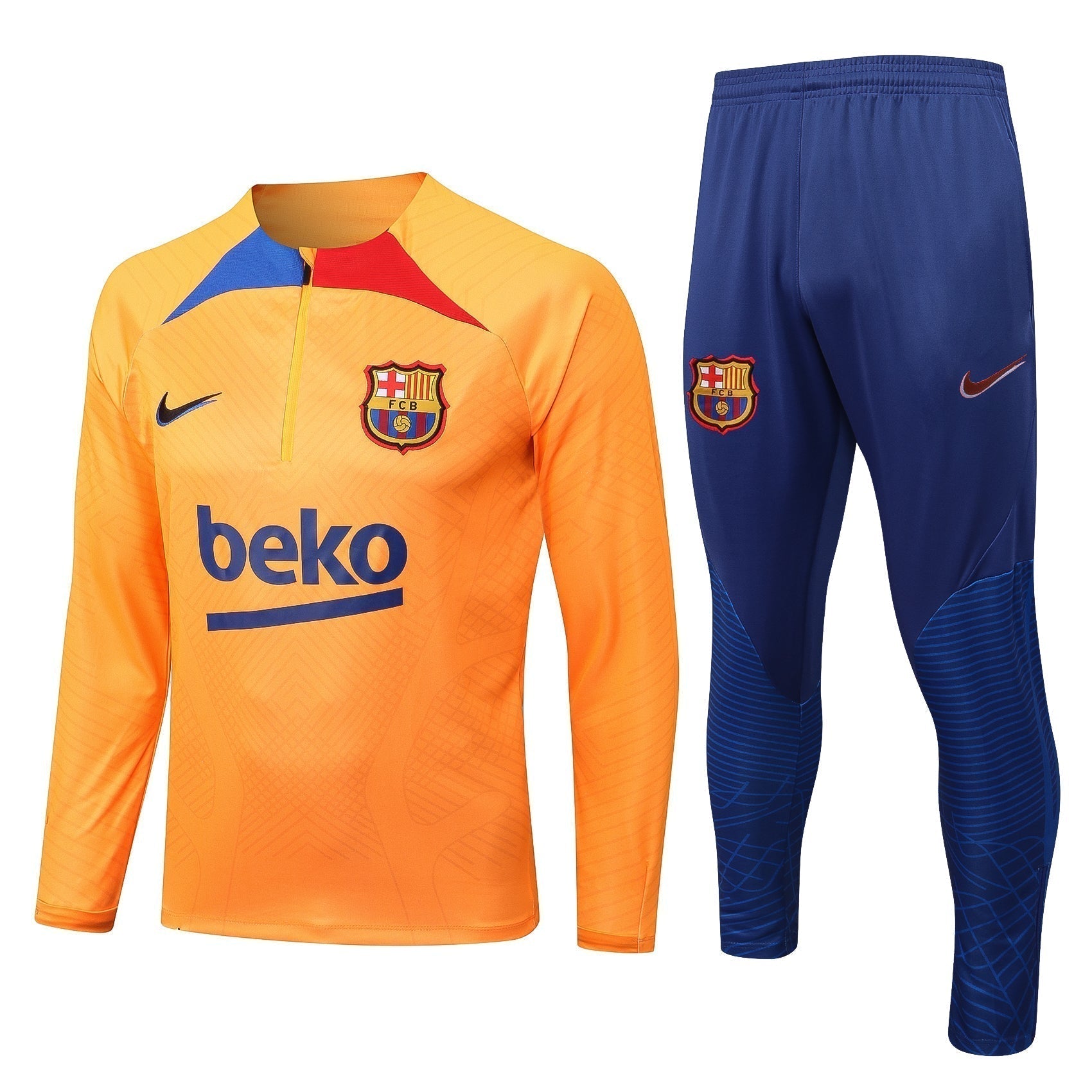 Barcelona 22-23 orange Trainingsanzug