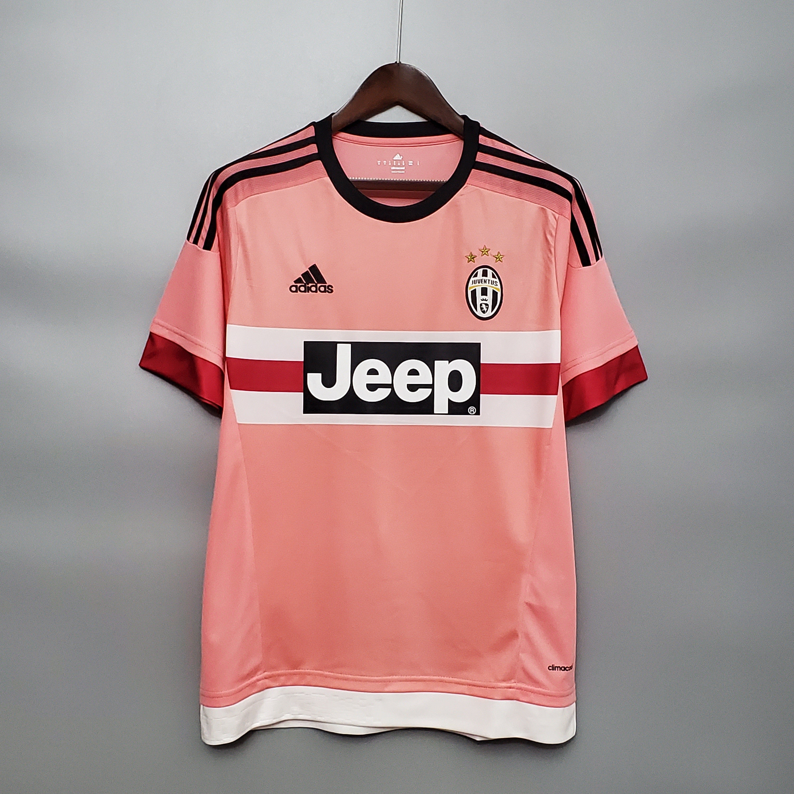 Uniforme Retro Visitante Juventus Rosa 2015-2016