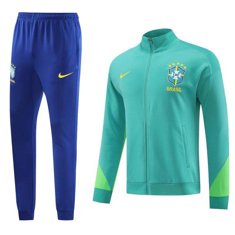 Brasile 23-24 Tuta Verde (zip integrale)